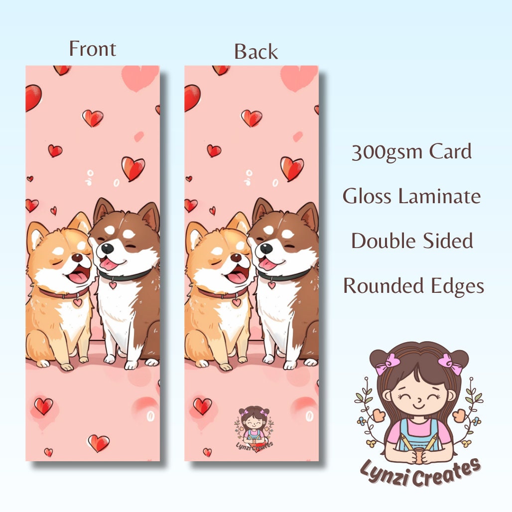 Cute Dog Bookmark | Puppy Bookmark | Stationary Gift | Cute Bookmark