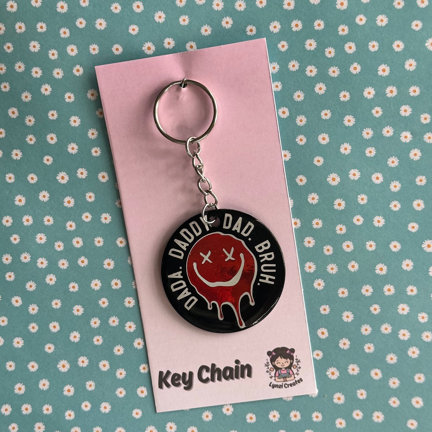 Daddy Dad Bruh Keyring