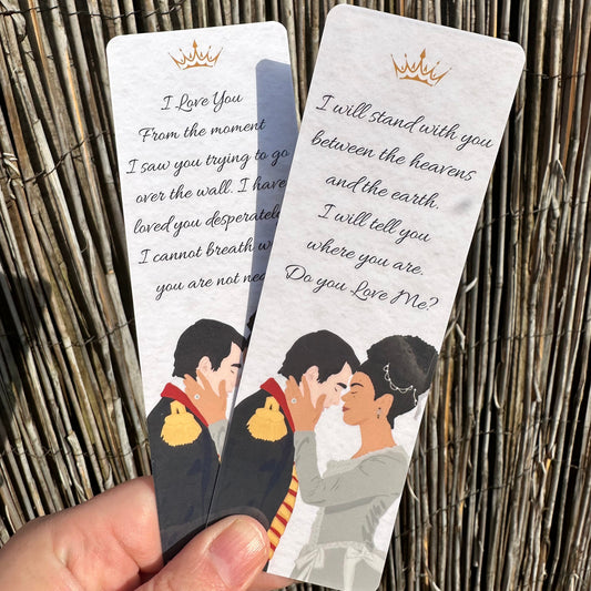 Queen Charlotte Bookmark | Bridgerton Bookmark - Charlotte and George