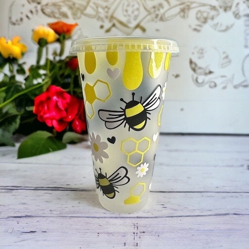 Honey Bee Reusable Cold Cup