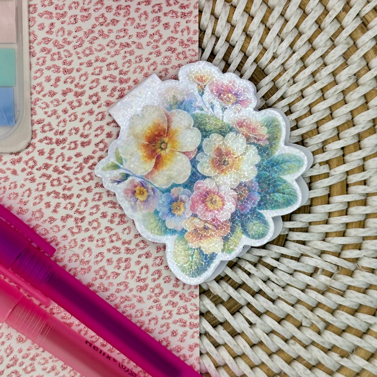 Spring Flowers Magnetic Bookmark