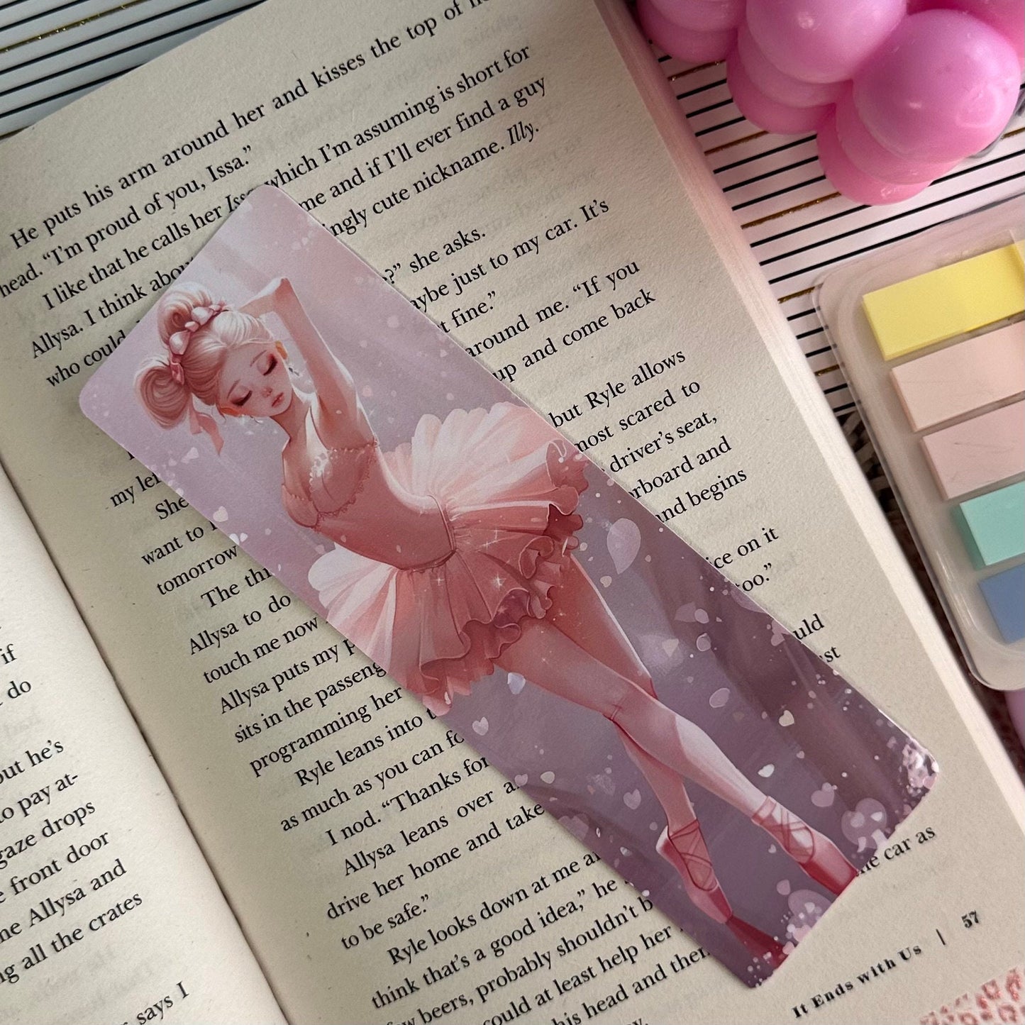 Ballerina Bookmark | Ballet Bookmark | Stationary Gift | Cute Bookmark | Cute Ballerina | Anime Bookmark