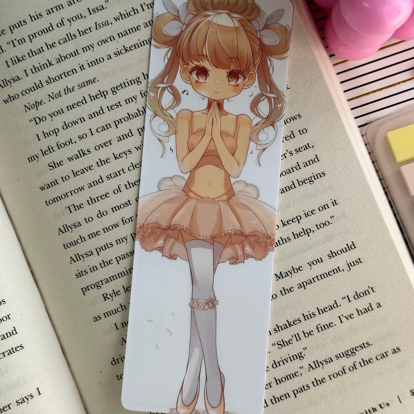 Ballerina Bookmark | Ballet Bookmark | Stationary Gift | Cute Bookmark | Cute Ballerina | Anime Bookmark