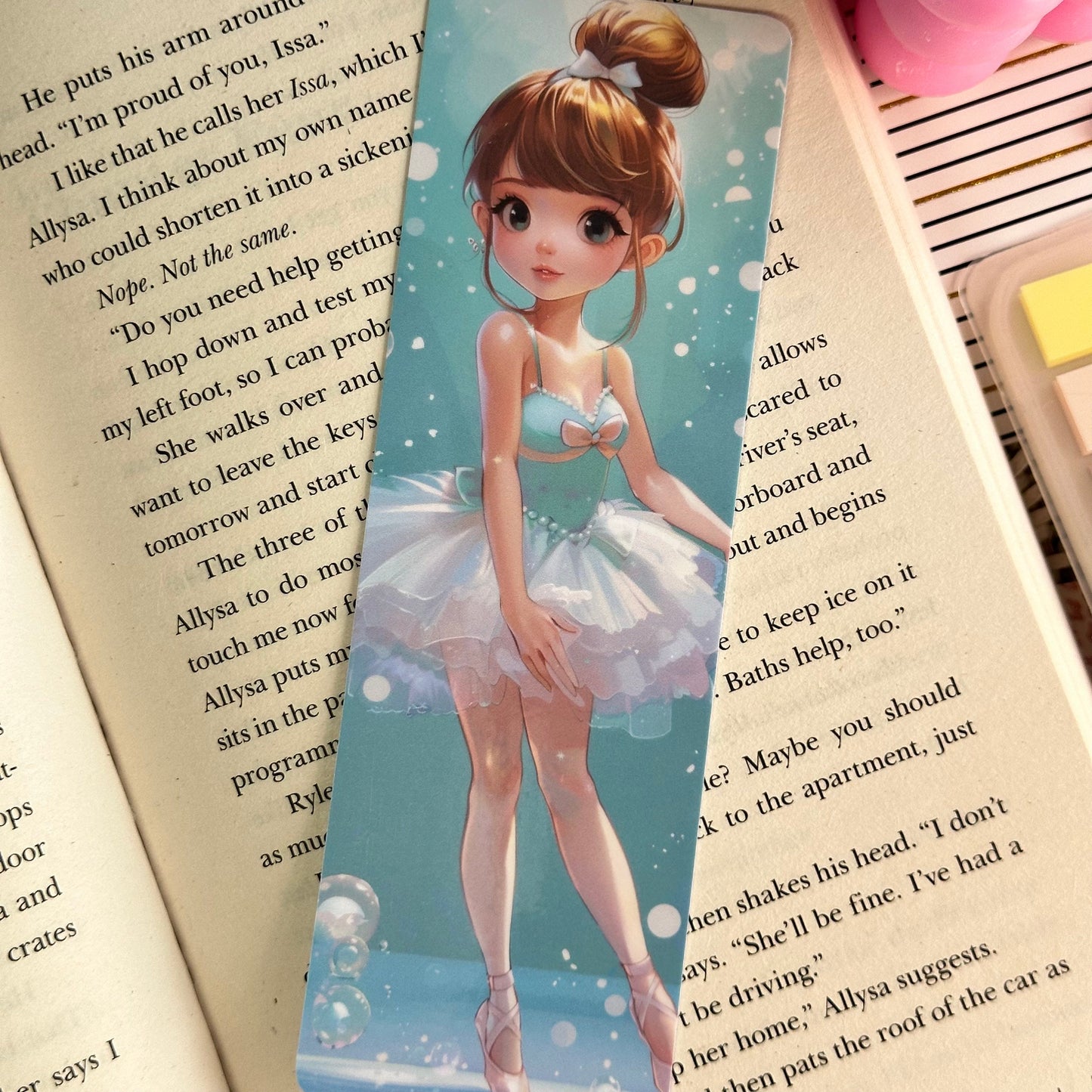 Ballerina Bookmark | Ballet Bookmark | Stationary Gift | Cute Bookmark | Cute Ballerina | Anime Bookmark