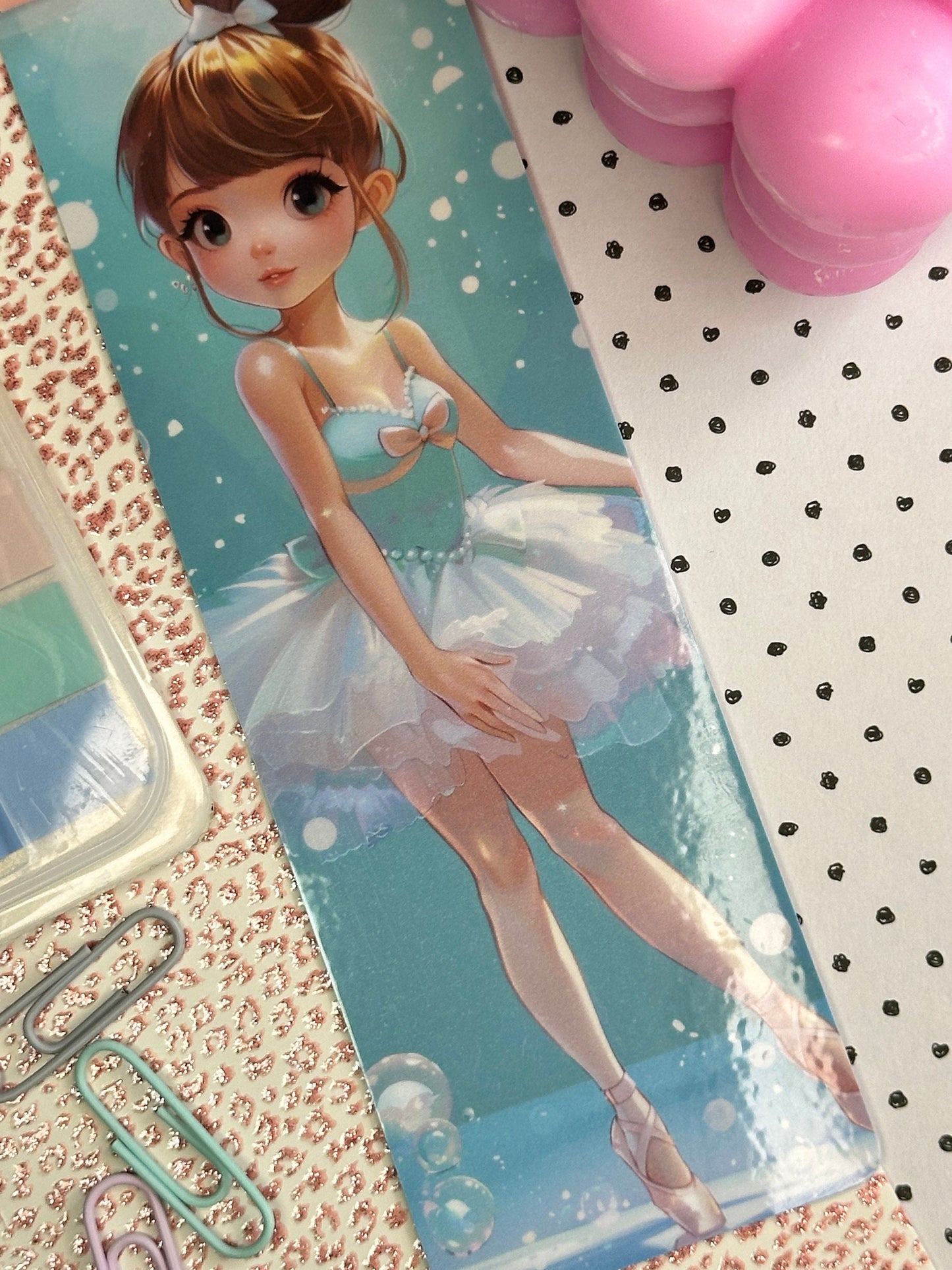 Ballerina Bookmark | Ballet Bookmark | Stationary Gift | Cute Bookmark | Cute Ballerina | Anime Bookmark