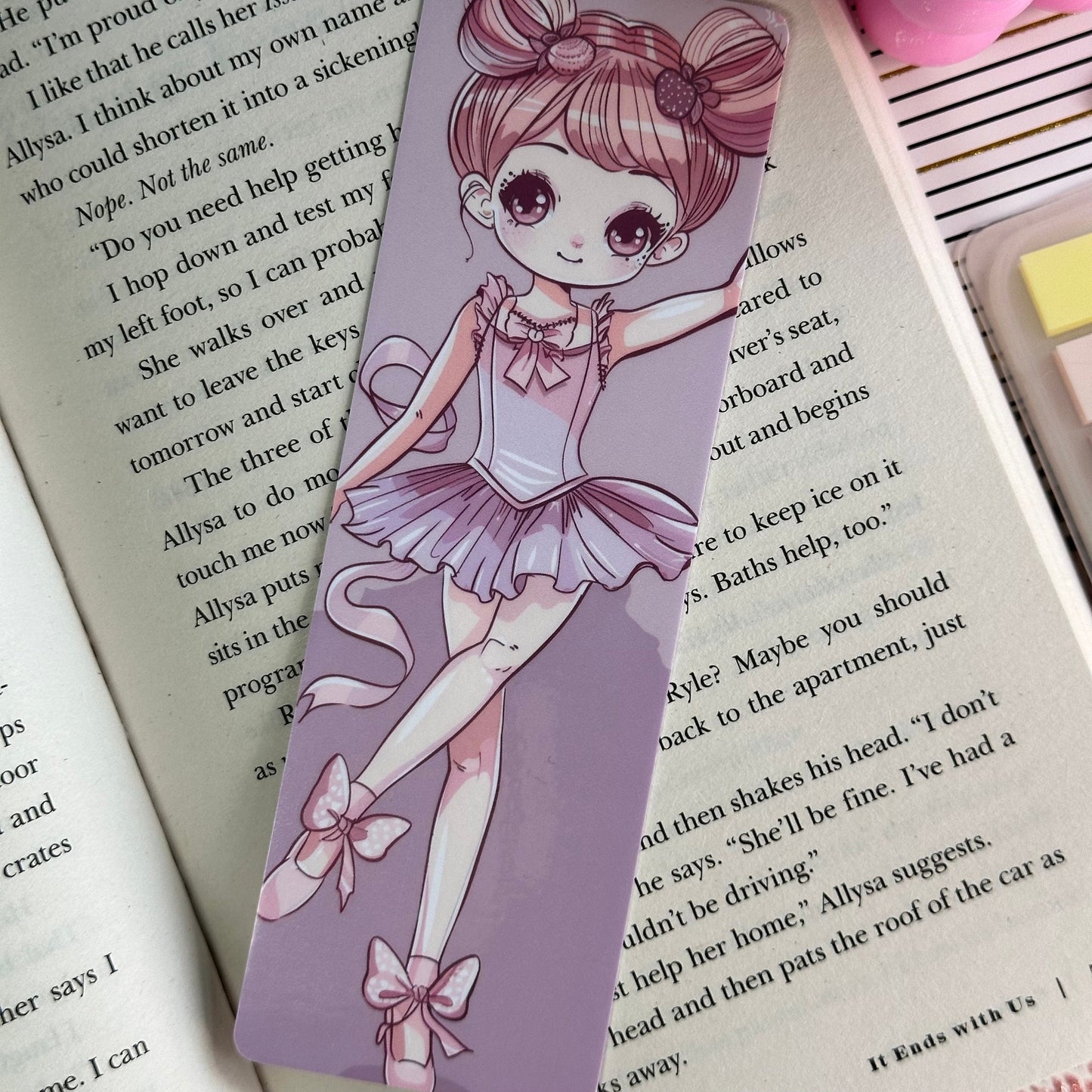 Ballerina Bookmark | Ballet Bookmark | Stationary Gift | Cute Bookmark | Cute Ballerina | Anime Bookmark