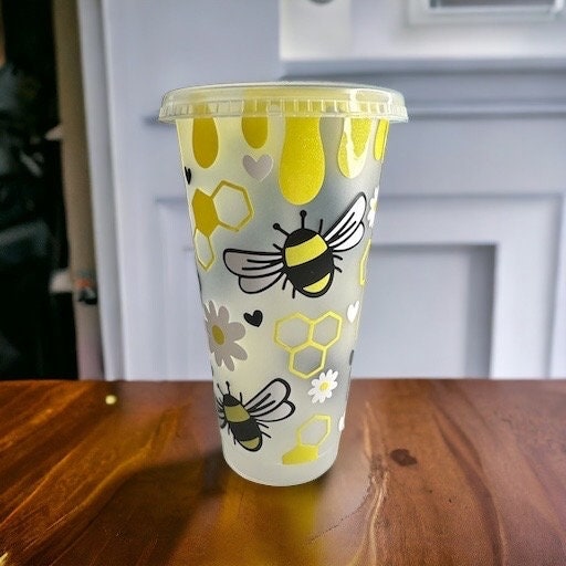 Honey Bee Reusable Cold Cup