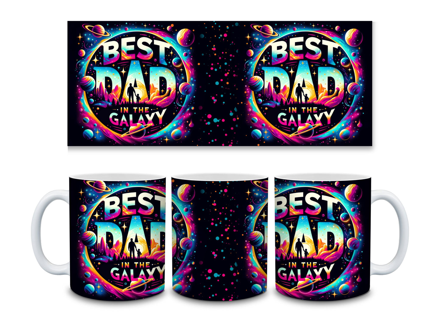 Best Dad in Galaxy Mug